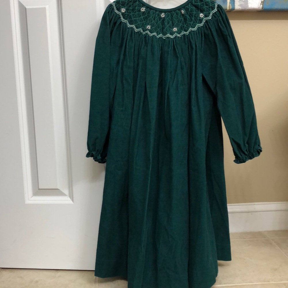 Corduroy long sleeved girls dress